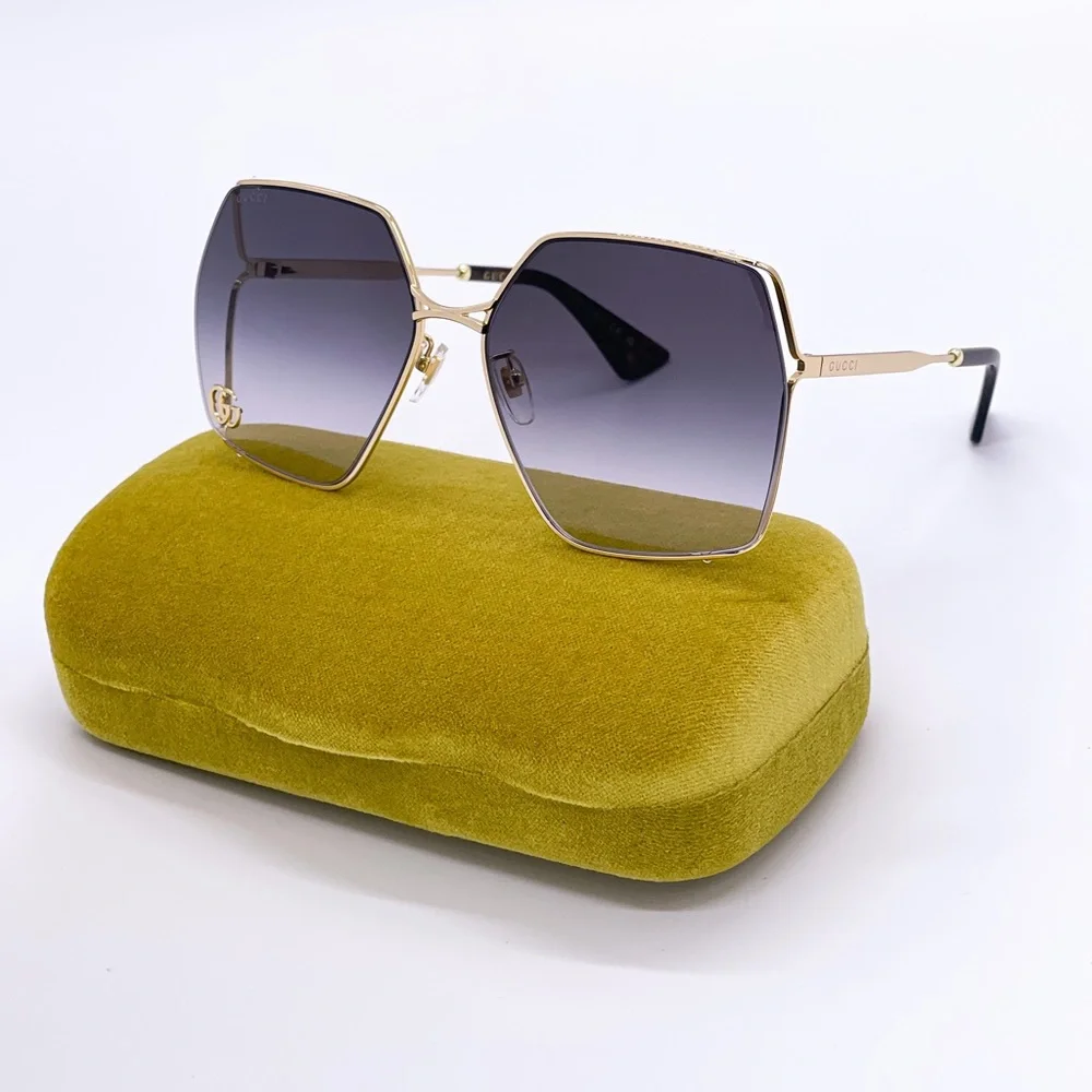 NEW GUCCI GG0817S 006 SQUARE WOMEN SUNGLASSES GUCCI GG0817S - Picture 2 of 10